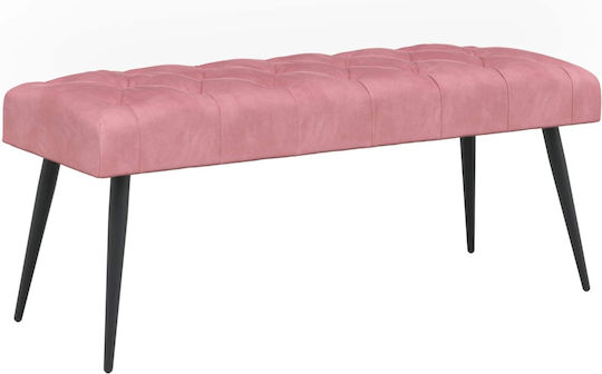 Bancă De Bucătărie Catifea Roz 110x40x46cm