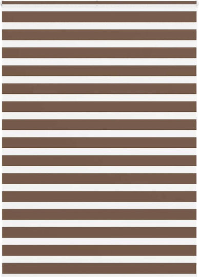 vidaXL Roller Blinds Partial Blackout Brown W155xH230cm 4014402