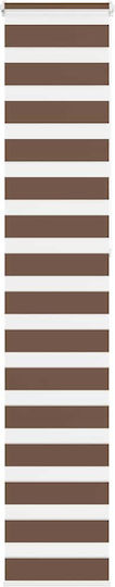 vidaXL Roller Blinds Partial Blackout Brown W45xH230cm 4014380