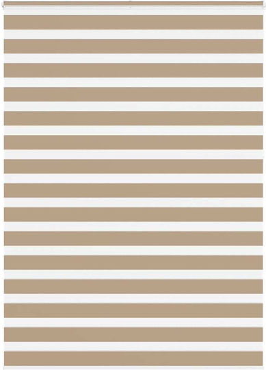 vidaXL Roller Blinds Partial Blackout Double Brown W155xH230cm 4014610