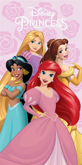 Disney Home Princess Quick Dry Kids' Beach Towel 70x140 Pastel Lilac 100% Microfiber