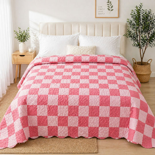 Kotonia Home Κουβερλί Ημίδιπλο Microfiber Red 180x230cm