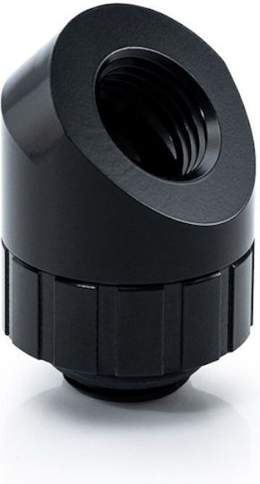 Bitspower Artemis 45 Grad Fitting Redatable Swivel Matt Black Bpm-at45r-mb