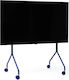 Tv Stand Wheels Pedestal Moon Rollin' Regular 40″-60″ Blue