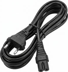 Belkin 2-Pin Bipolar C7 Netzkabel Abbildung 8 Kabelänge 1,8m Schwarze