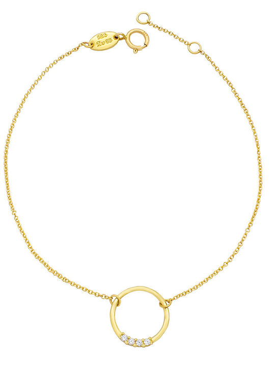 Savvas Design Women's 14K Gold Bracelet with Zircon BR02331