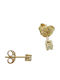 Kontopoulos Earrings Gold 14K With Diamond
