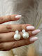 Silver Earrings with Stones & Pearls