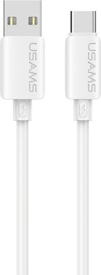 Usams USB 2.0 Kabel USB Typ-C männlich - USB-A 18W Weiß 1m SJ786USB02