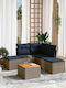vidaXL Garden & Outdoor Furniture Sets Living Room Set 6 Pieces Gray with Pillows