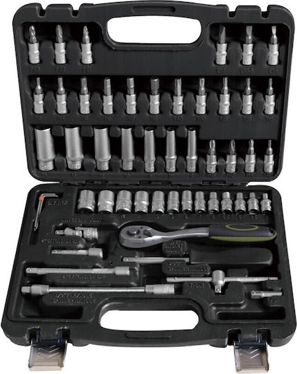 Heinner Ratschen- und Steckschlüssel-Set 1/4" 52 Stück