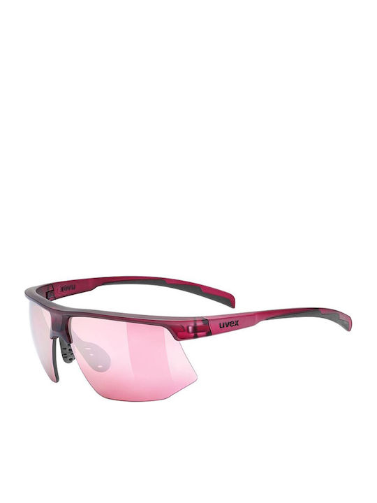 Uvex Unisex Sunglasses with Pink Frame and Pink...