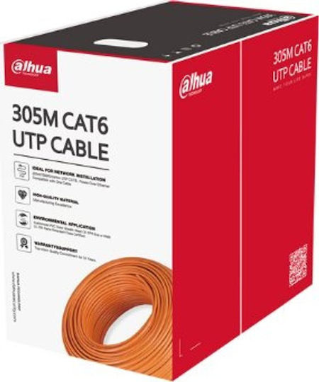 Dahua U/UTP Cat.6 (Gigabit) Network Cable Ethernet 305m Orange