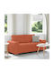 Doppelsitzer Sofa Rot-Orange 180x77x82cm