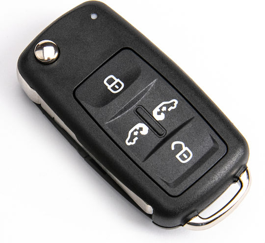 Foldable Key Shell Vw Sharan Crafter Seat Alhambra Hu66 5 Buttons