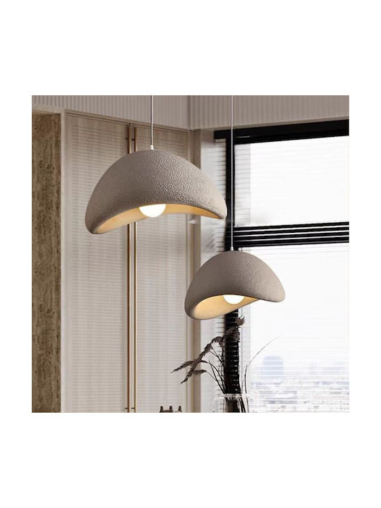 Agora Lighting Verstellbare Deckenleuchte Grau mit Lampenbirnensockel E27 40cm