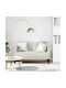 Two-Seater Velvet Couch Cream 124x67x74.5 cm