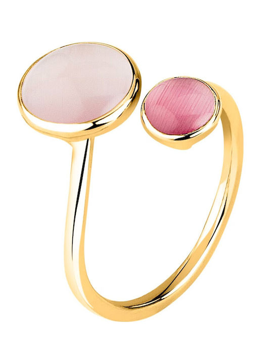 Morellato Women's Ring with Stones Made of Gold Plated Silver