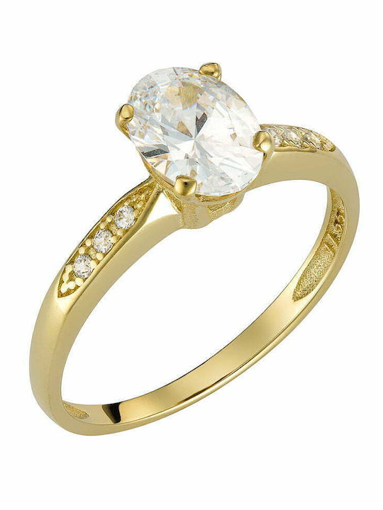 Ioannis Kosmima Women's Ring with Zircon from 9K Gold
