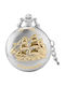 SP Souliotis Men's Pocket Watch Battery Silver