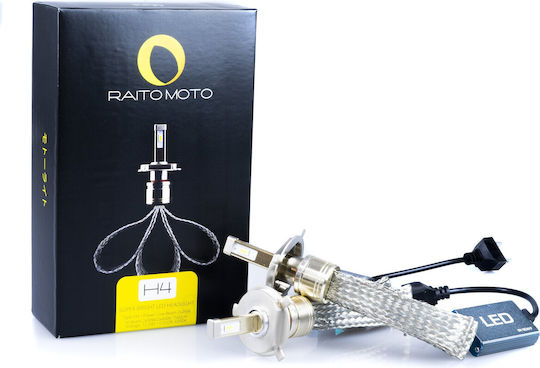 Raito Moto H4 LED Крушки Cree Octopus Охлаждане Kia Mazda Ford Opel