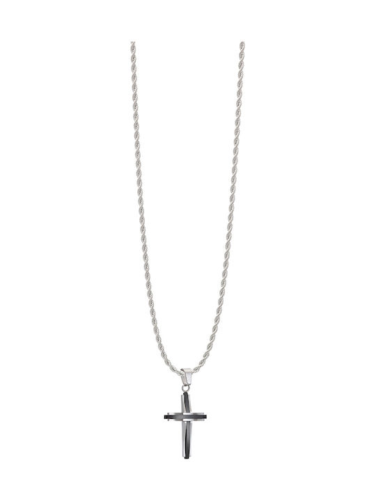 Visetti Stahlkreuz mit Kette
