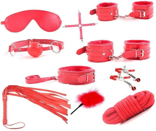 Guilty Toys BDSM-Bausatz in Roter Farbe 10 Stück