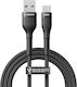 Veger Veger USB Typ-C Kabel USB 2.0 Männlich - USB-A 66W Schwarzes 1,2m 315385