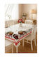 SteweHome Christmas Tablecloth Fabric Santa Claus 260x150cm