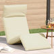 vidaXL Beach Sunbed Foldable Metallic 175x54cm
