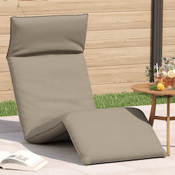 vidaXL Oxford Oxford Beach Sunbed Gray Foldable...