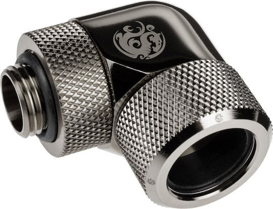 Bitspower Advanced Multi-link Adapter Connection Fitting 90 Grad G1/4 Inch Ag On 16mm Ad Hardtube Redatable Swivel Black Bp-bse90rmla16