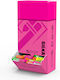 Silka Display Erasers Pencil 44x22x13.5mm 240pcs/display Silka Neon Assorted