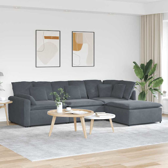 Γωνιακός Βελούδινος 312x205x64εκ. Γωνιακός Βελούδινος 312x205x64εκ.