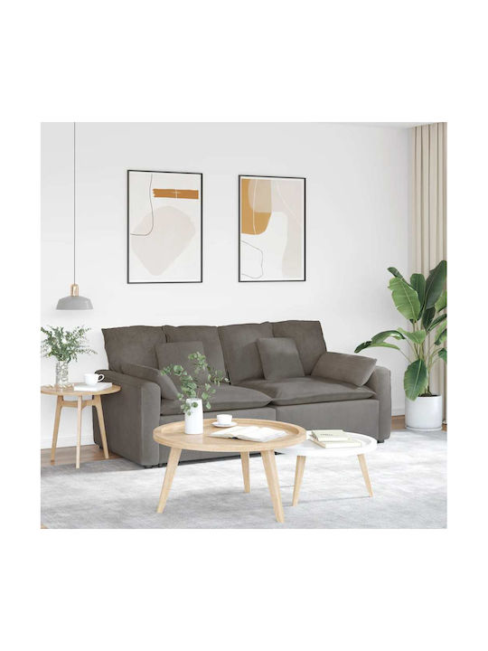 Canapea Cu Trei Locuri Deschisă Gri 224x105x64cm