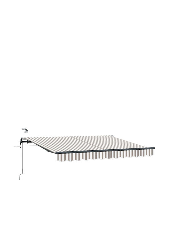 vidaXL Terrasse Zelt mit LEDs Grau 3x2.5m