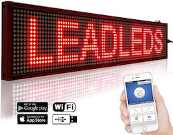 Επιγραφή LED Μονής Όψης 100x20cm Μπλε / Κόκκινο Επιγραφή LED Μονής Όψης 100x20cm Μπλε / Κόκκινο