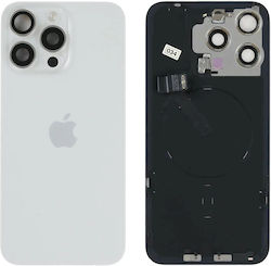 Гръб Стъкло Nfc Flex Flash и Камера Леща iPhone 15 Pro Max Бял Титан Гръб Стъкло Nfc Flex Flash и Камера Леща iPhone 15 Pro Max Бял Титан
