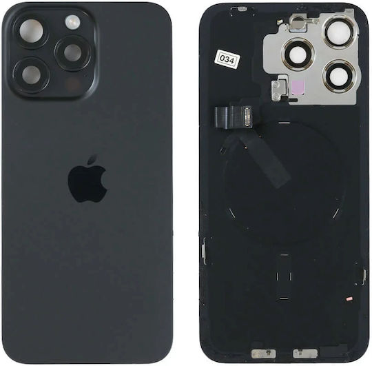 Genuine Back Glass Nfc Flex Flash & Camera Lens Iphone 15 Pro Black Titanium