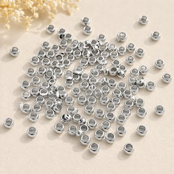 Metallic Components Silver Stopper Selection Size 2.5mm