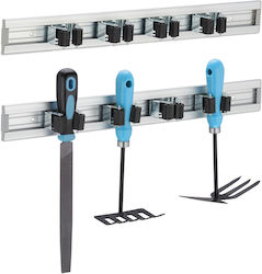 Relaxdays Appliance Stand Set 2 Black Grey 5.5x4.5x48.5 Cm