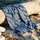Easy Home Πετσέτα Microfiber Σώματος 200gr/m² Μπλε 150x70εκ.