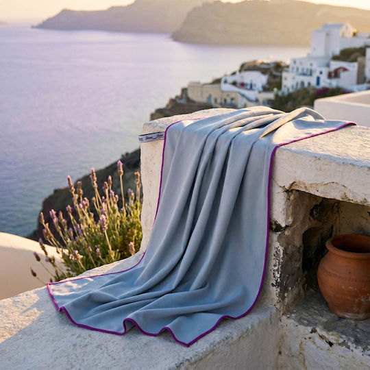 Easy Home Πετσέτα Microfiber Σώματος 200gr/m² Γαλάζια 150x70εκ.