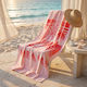 Easy Home Microfiber Body Towel 200gr/m² Pink 150x70cm