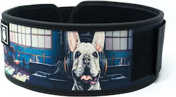 French Bulldog 4" Прав Колан за Вдигане на Тежести 2pood