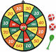 Magnetic Dartboard Game Velcro Darts Children Adults 2 Velcro Balls 2 Darts Included 42 Cm
