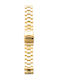 Tayroc Metallisches Armband Gold 22mm