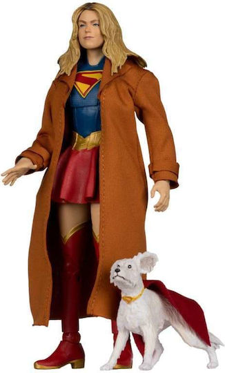 Supergirl 2026 Dc Theatrical Deluxe Edition Action Figure Supergirl & Krypto Gold Label Height 17cm