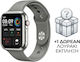 Unitek Q33 Smartwatch με Παλμογράφο (Γκρι)