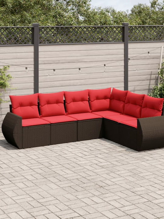 Canapea De Colț Pentru Exterior Din Rattan Cu P...